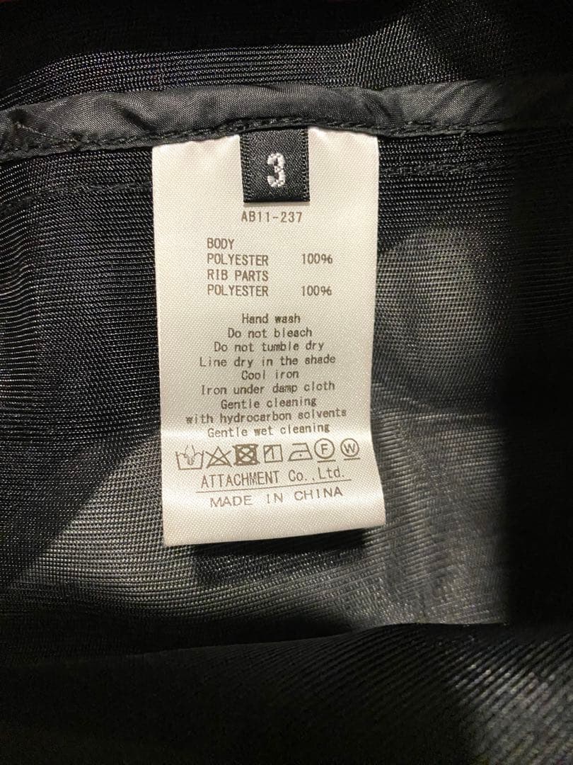 ATTACHMENT AB21-237 PEスムースMA-1シースルージャケット ATTACHMENT AB21-237 PEスムースMA-1シースルージャケット