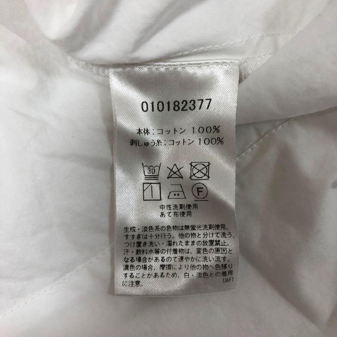 ne quittez pas フロントレースタックチュニック ホワイト
