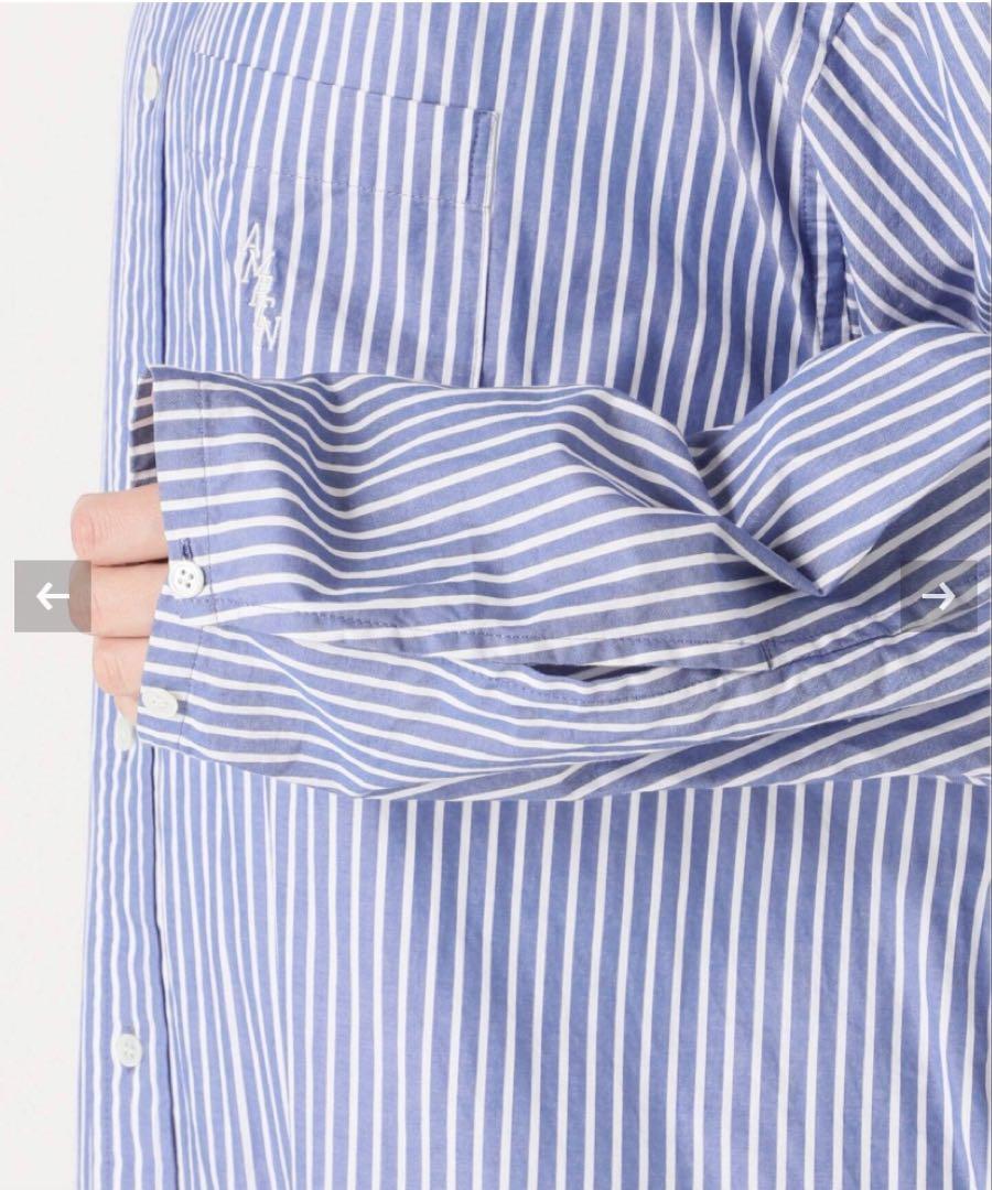 【Americana/アメリカーナ】STRIPE SHIRT Onepiece