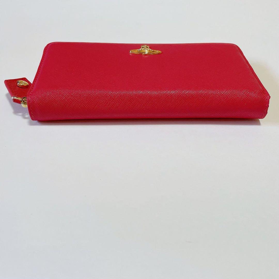 【新品未使用】Vivienne Westwood 長財布　ピーチ ☆ ヴィヴィアンウエストウッド 長財布 955VW306 ピンク ピーチ