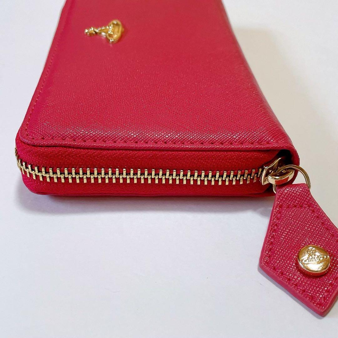 【新品未使用】VivienneWestwood 長財布PEACH (ピンク) ☆ ヴィヴィアンウエストウッド 長財布 955VW306 ピンク ピーチ