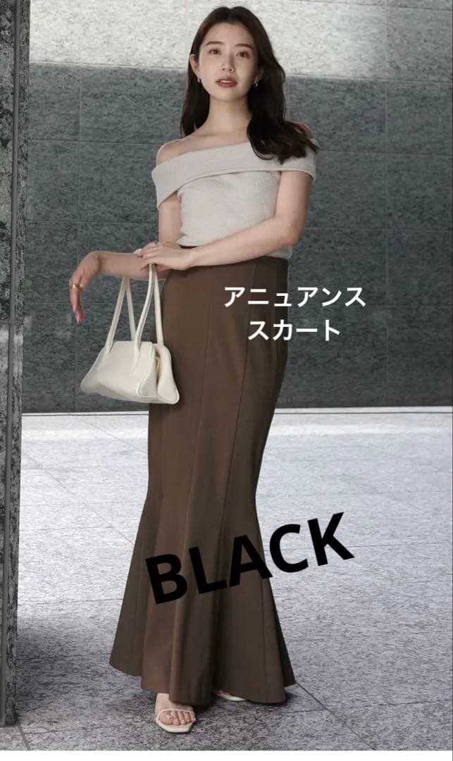 フ スカート 黒S anuans