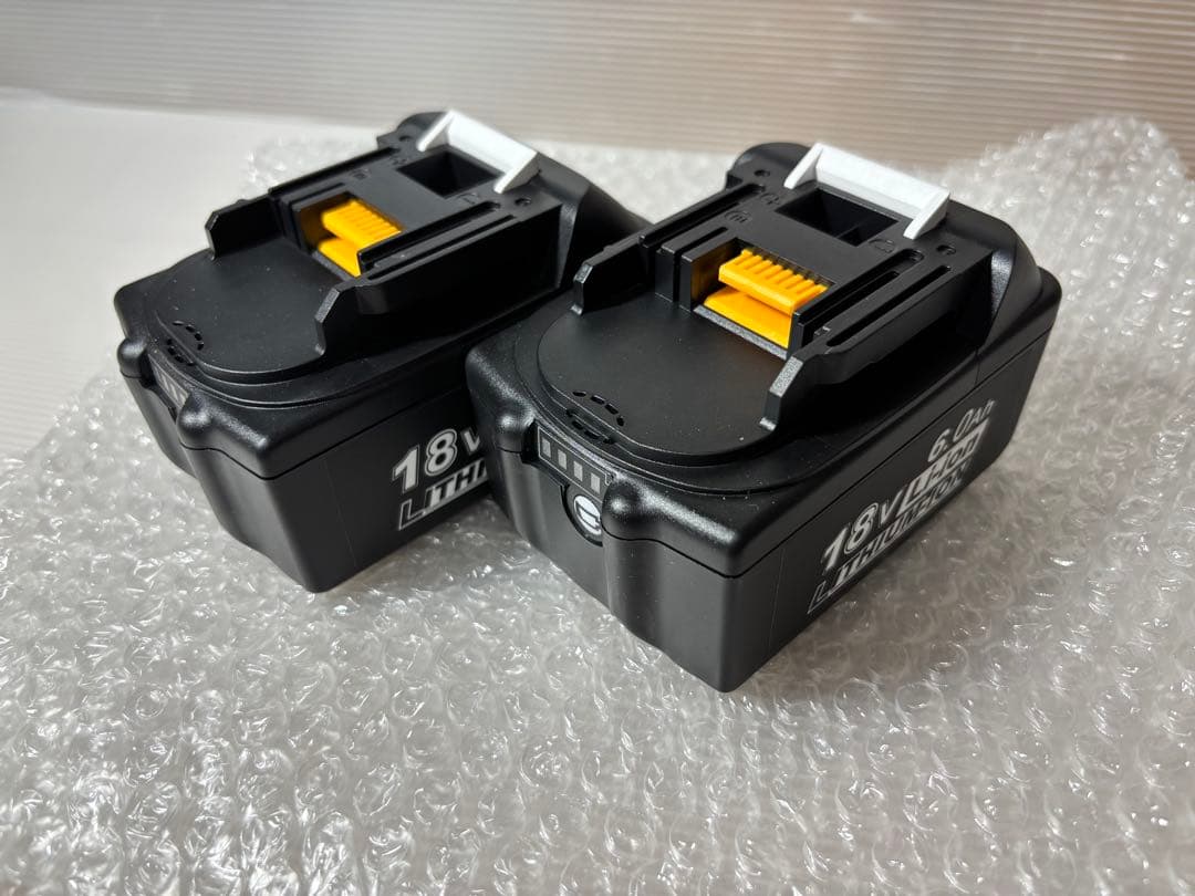 18V 6.0Ah リチウムイオンバッテリー BL1860 新品未当てはめる品 2個 生活家電・空調-電池・充電池-充電池・電池充電器