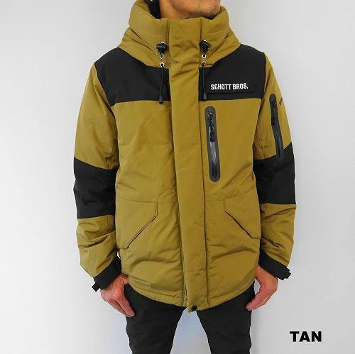 ショット 2TONE ダウンパーカー フーデット ダウンジャケット