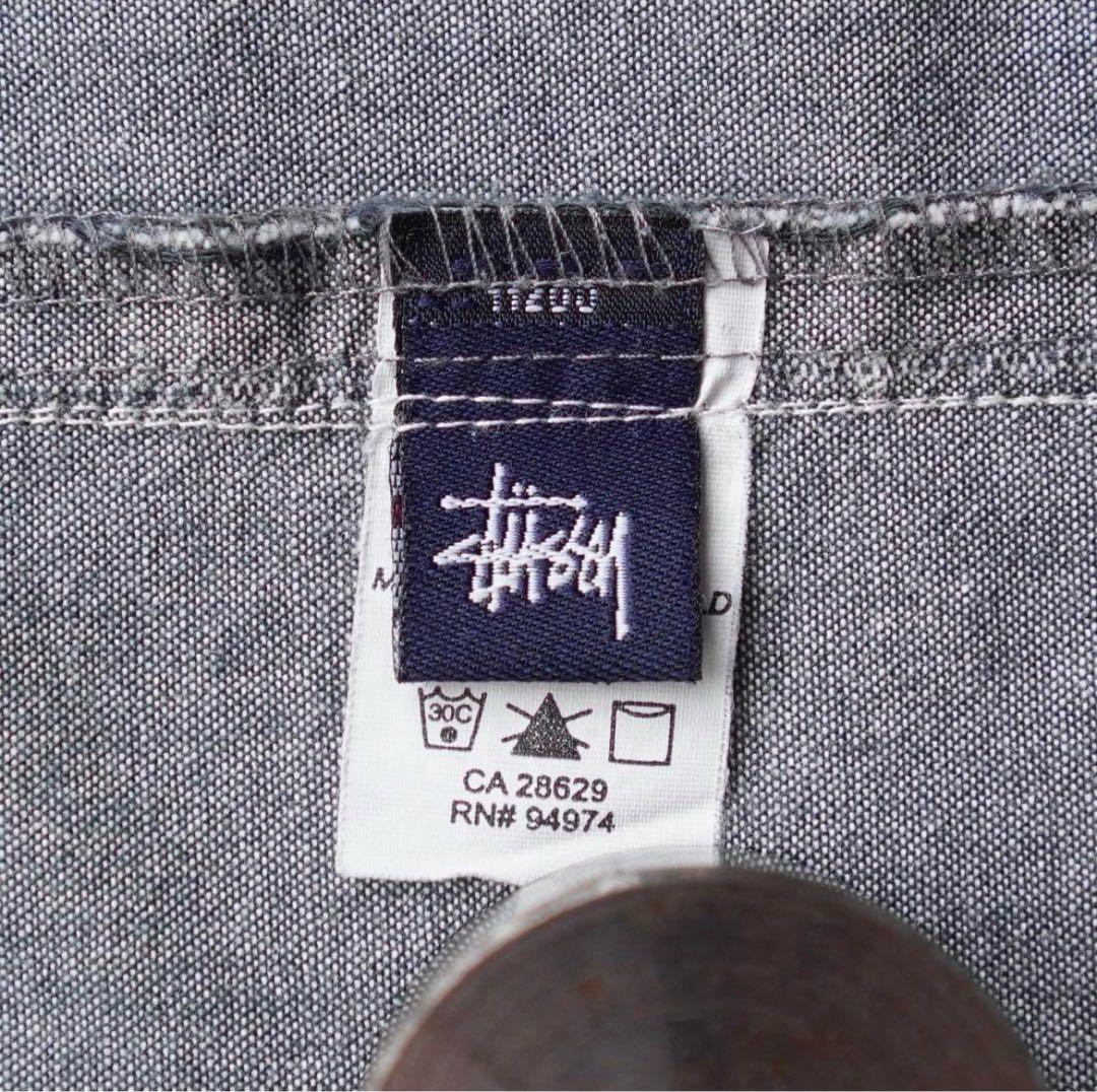 (古着)USA製 90s OLD STUSSY ワークシャツ 希少 XL