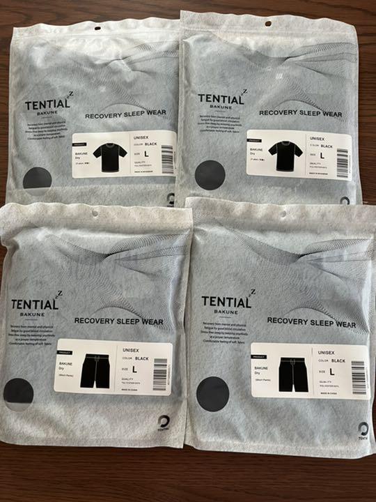 TENTIAL　BLACK/Lサイズ　4点