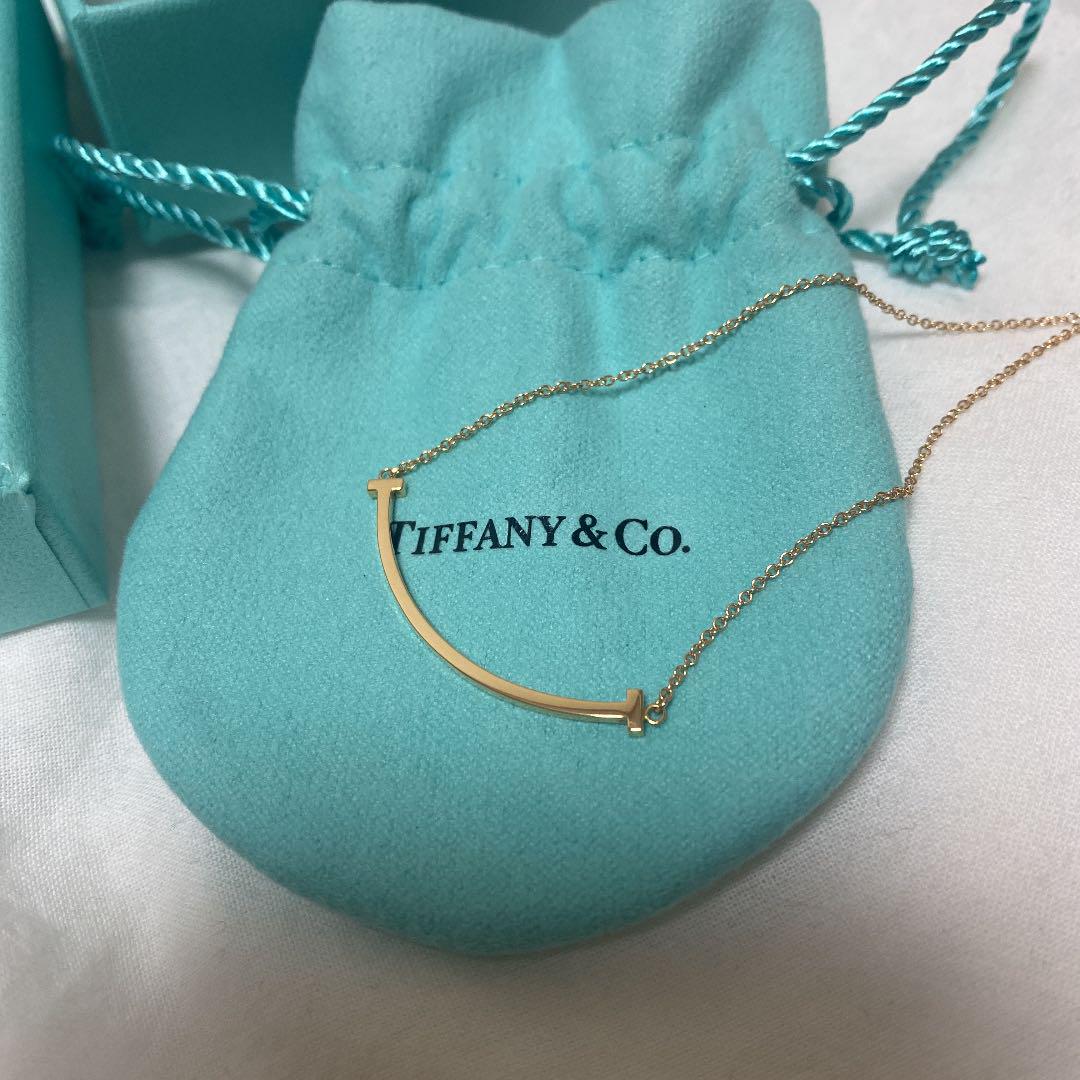 正規店得価 Tiffany ティファニー ネックレス Tスマイル ローズゴールド CPh9D-m80842907344 超激得最新作