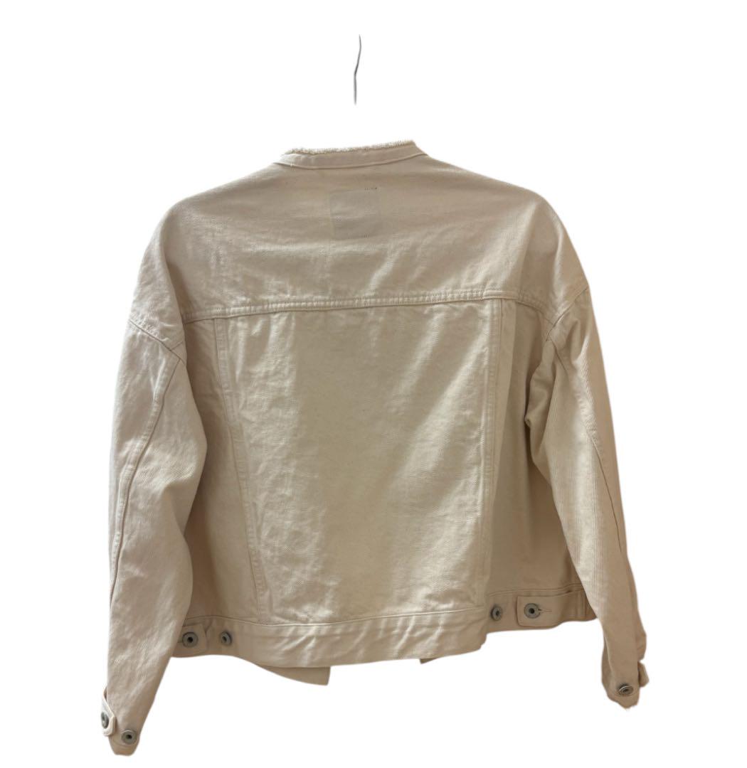 Spick&Span 5½ ノーカラーデニムジャケット ジャケット・アウター
