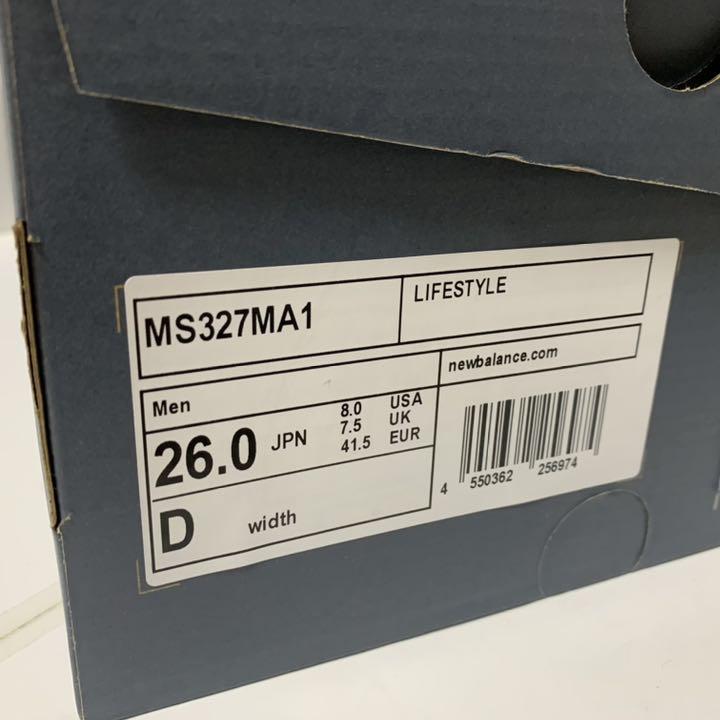 日本製格安 新品 スニーカー グレー 26 Pt2gh-m80845932306 MS327 MA1 ニューバランス 全国無料