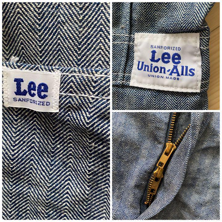 美品 長袖つなぎ ヒッコリーストライプ L 8vLry-m80845999938 カナダ製 Lee ユニオンオール 低価好評