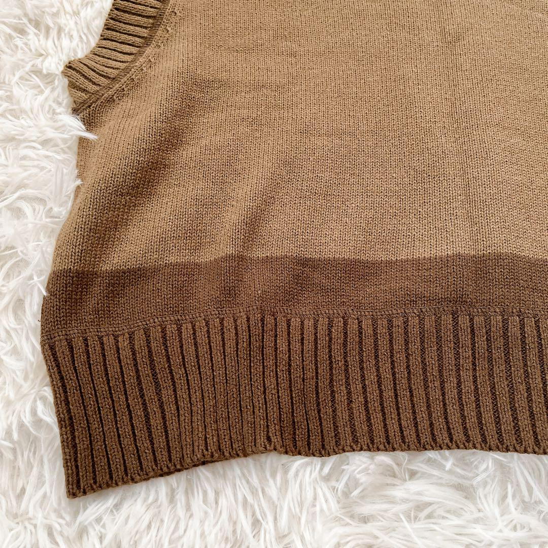 美品✨MHL. マーガレットハウエル　コットンリネン　Vネック　ニットベスト