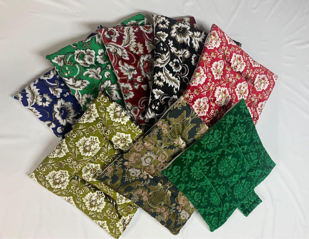 【国産新品】金華山　新格子グリーン　座布団(シートクッション) 2枚 国産新品】金華山 新格子グリーン 座布団(シートクッション