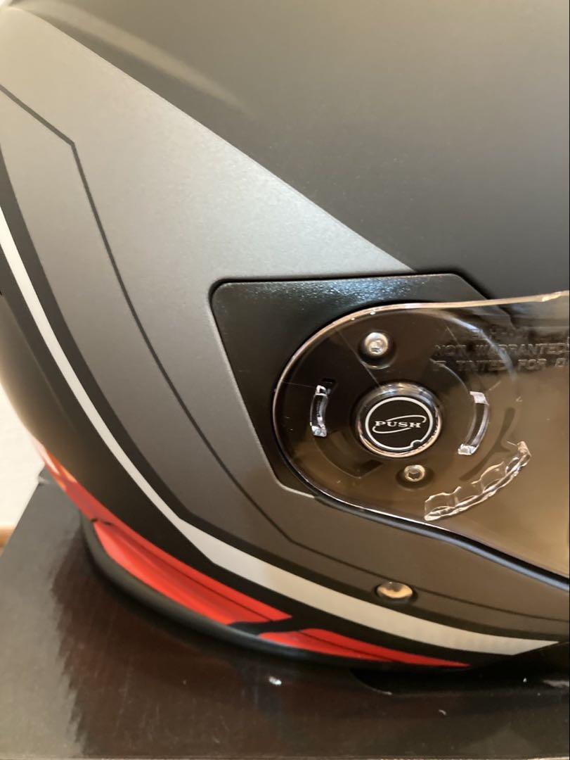 aprilia ジェットヘルメット Mサイズ マットブラック/レッド