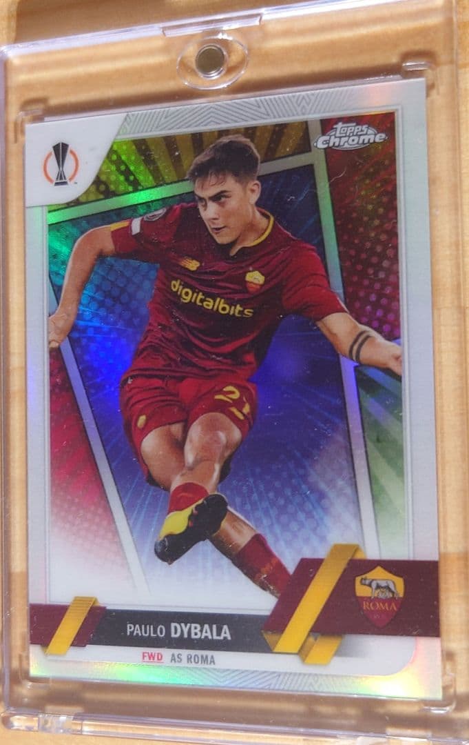 topps chrome ディバラ ASローマ ssp目立った傷や汚れなし