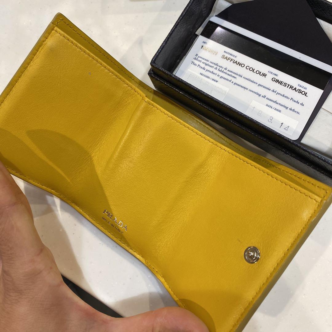 PRADA サフィアーノレザー 三つ折り財布