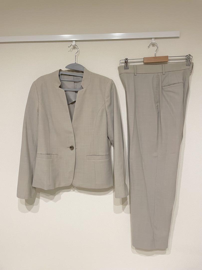 洋服の青山 ANCHOR WOMEN ノーカラー スーツ