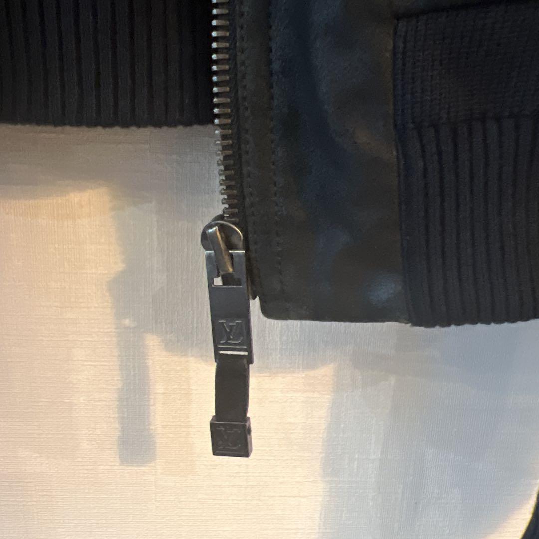 Louis Vuitton ブラック トナカイレザージャケット　50