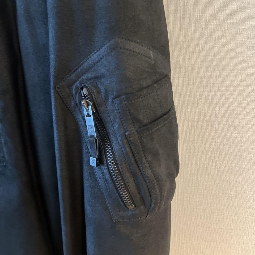Louis Vuitton ブラック トナカイレザージャケット　50