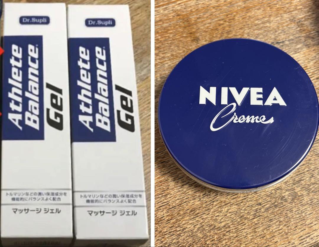 まとめ売り (12) ニベア クリーム、マッサージジェル 2本