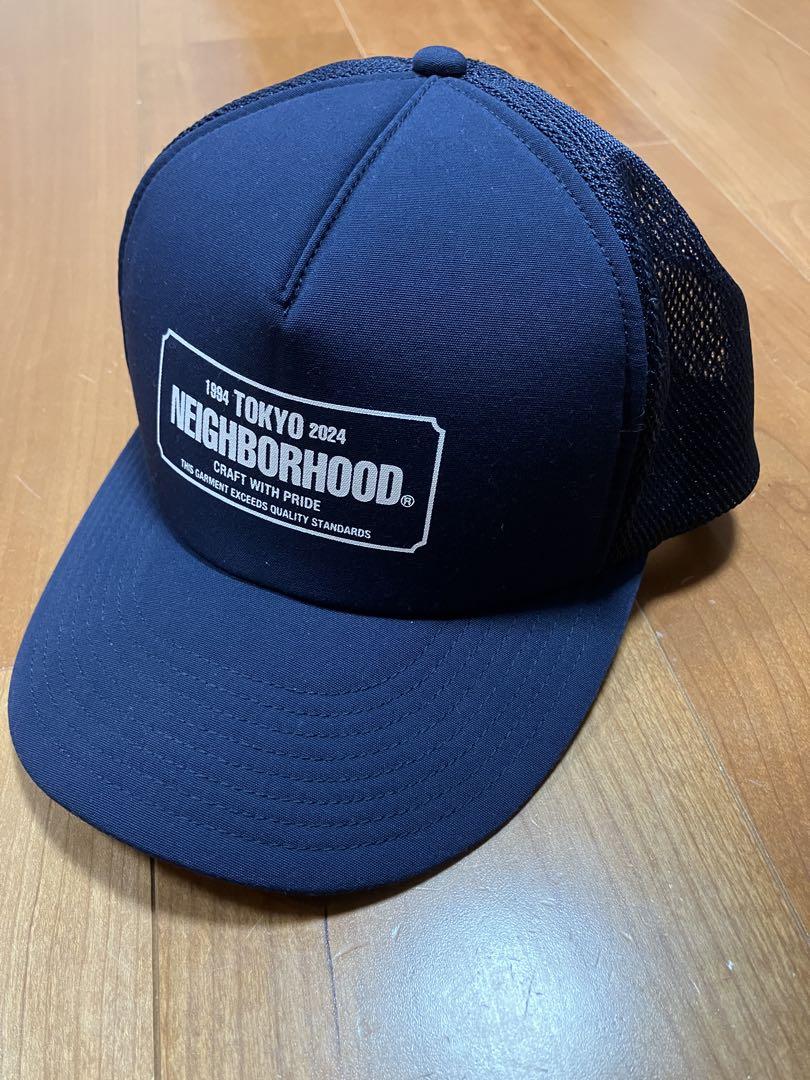 【美品】NEIGHBORHOODネイビー メッシュキャップ