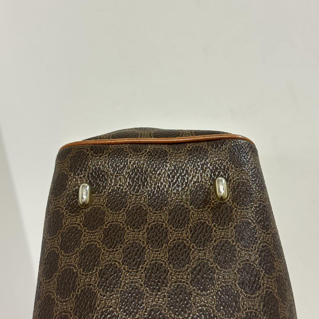 美品‼️CELINE マカダム柄 ハンドバッグ ワンハンドル ゴールド金具