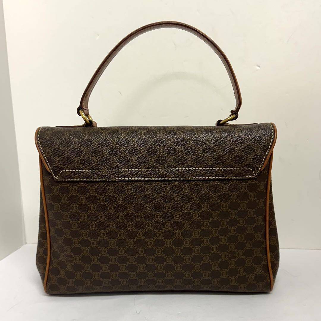美品‼️CELINE マカダム柄 ハンドバッグ ワンハンドル ゴールド金具