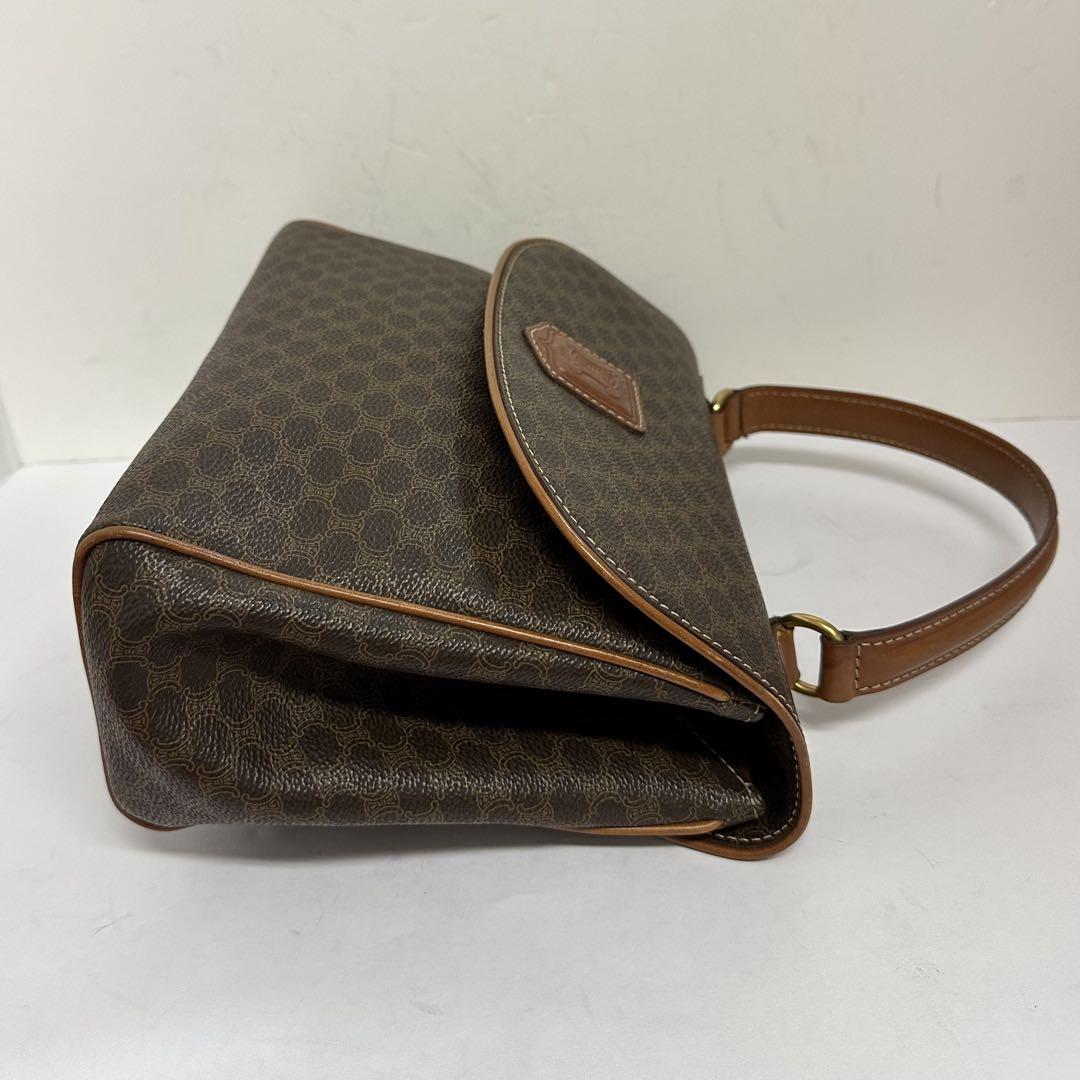 美品‼️CELINE マカダム柄 ハンドバッグ ワンハンドル ゴールド金具