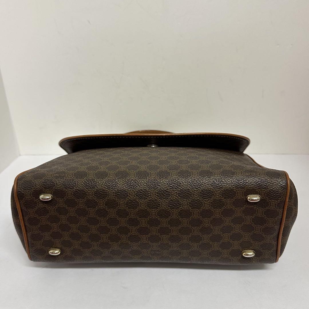 美品‼️CELINE マカダム柄 ハンドバッグ ワンハンドル ゴールド金具