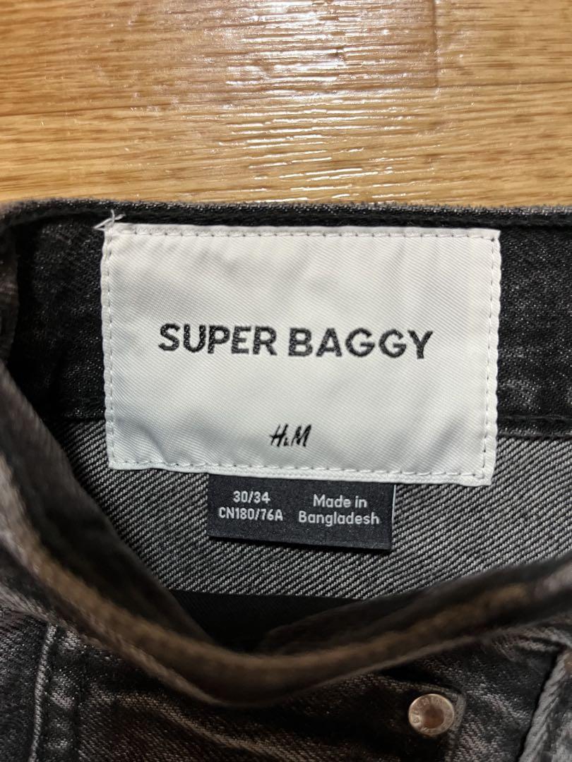 H&M スーパーバギーデニム 30/34 堂守着用