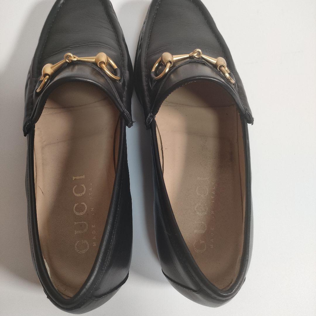 GUCCI ホースビットローファー 黒 40½ グッチ メンズ