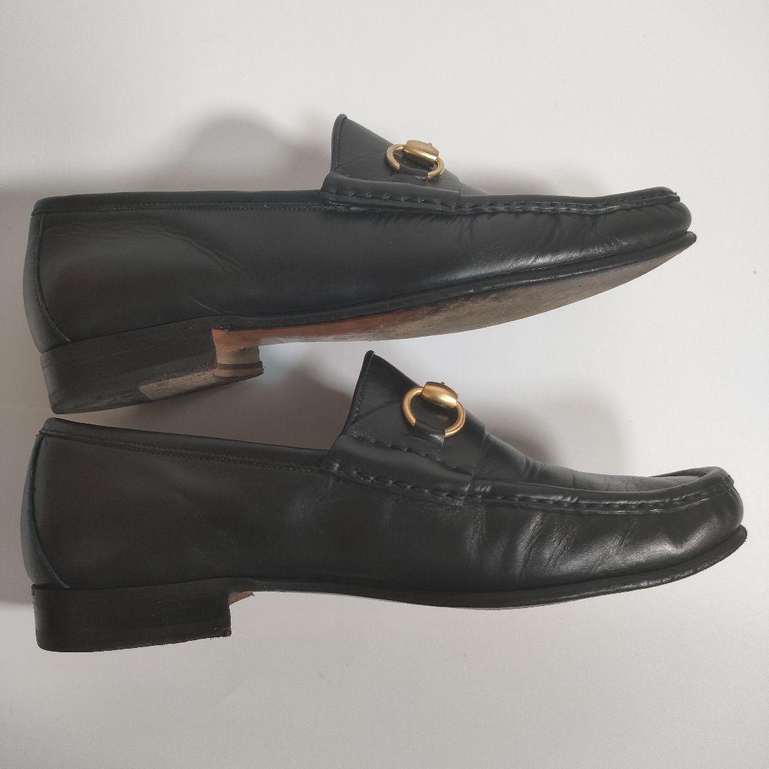 GUCCI ホースビットローファー 黒 40½ グッチ メンズ