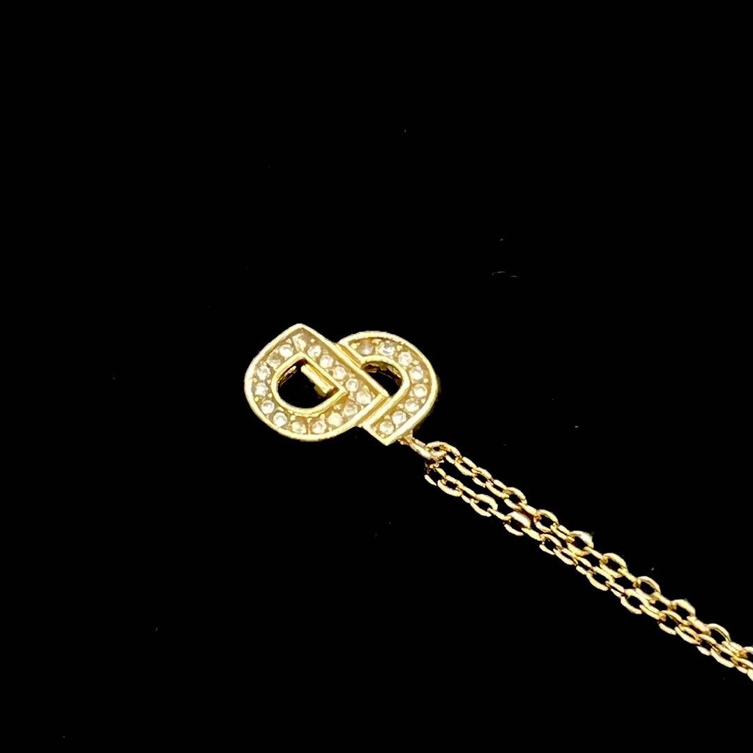 美品✨ Dior クリスチャンディオール ネックレス ラインストーン