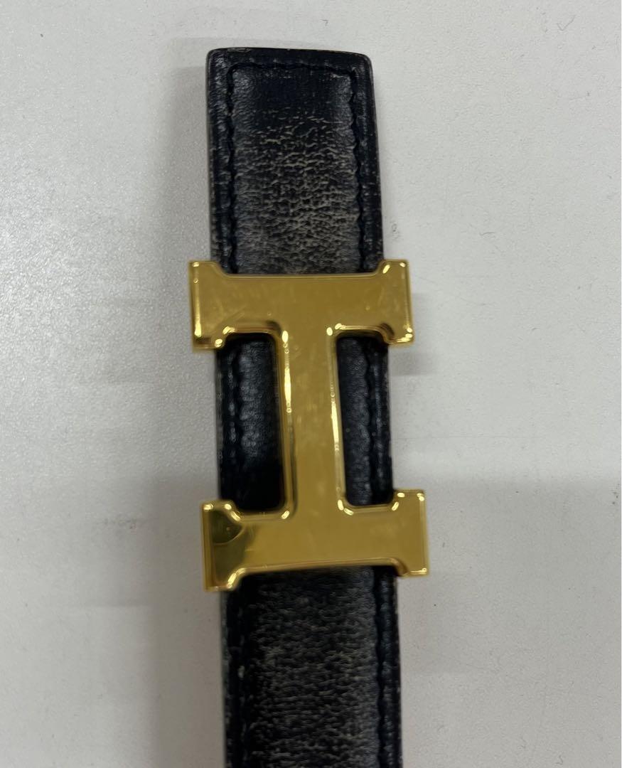 HERMES エルメス　リバーシブルベルト　ゴールドバックル