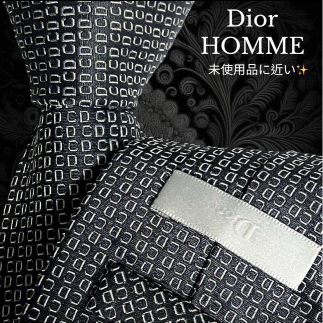 Dior HOMME ネクタイ ブラック CDロゴ 総柄 - メルカリ