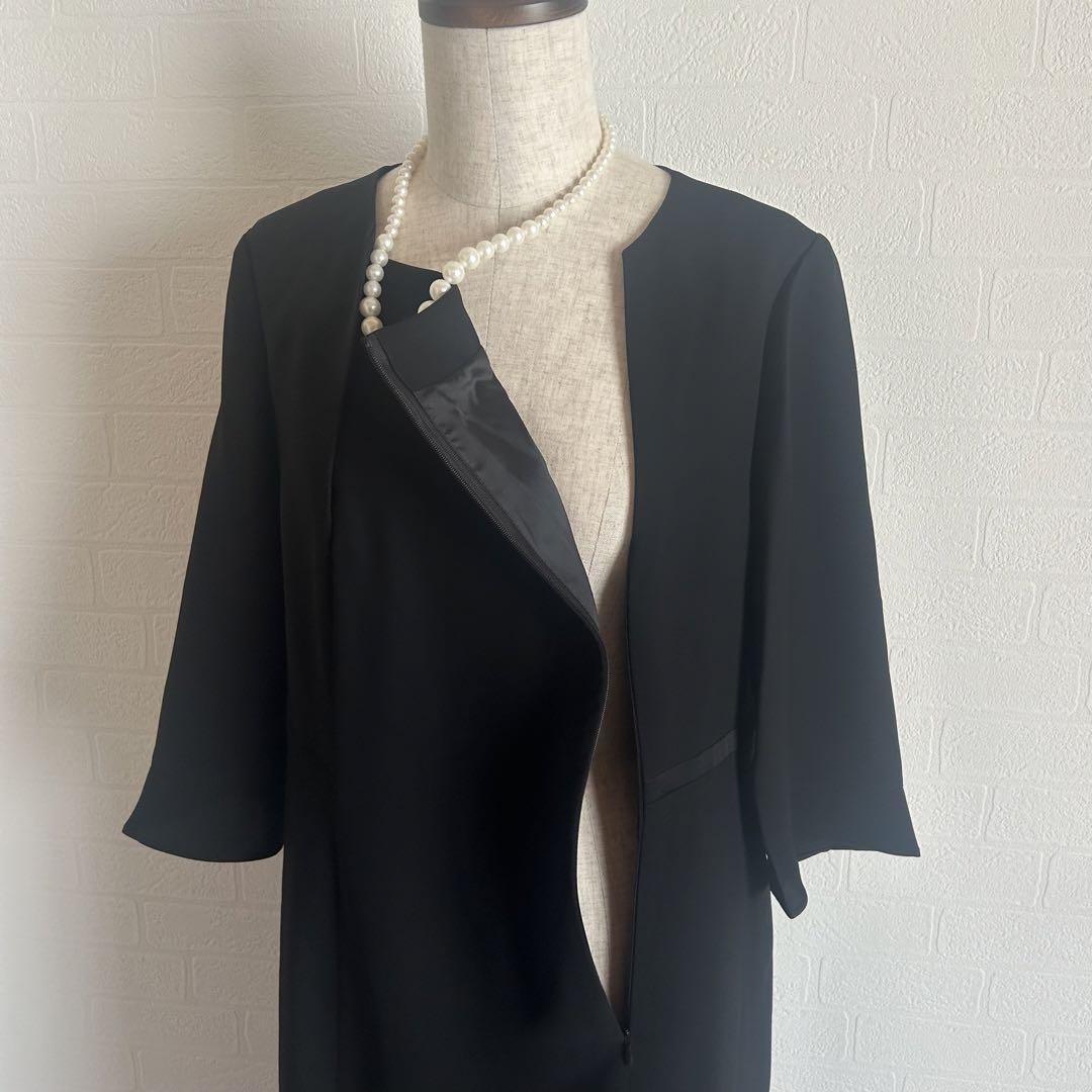 新品未使用✨東京ソワール ブラックフォーマルセットアップ 喪服 13号 画像7