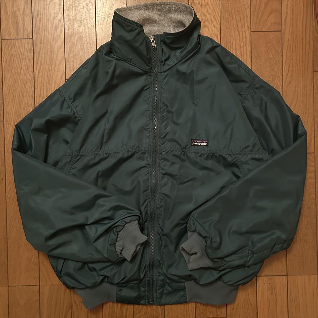 【状態良好】 patagonia fleese jkt green&gray