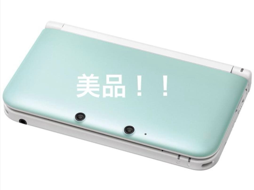 3DS LL ミント×ホワイト本体やや傷や汚れあり