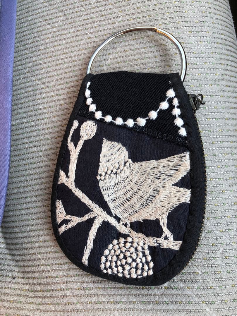 8/25まで出品　ミナ　タンバリン　キーケース　ハンドメイド　中古　しっかりめ