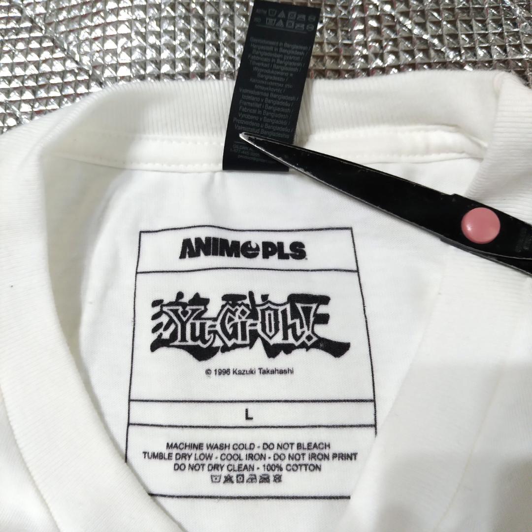 遊戯王 Tシャツ 白 アニメT 遊☆戯☆王 海外オフィシャル 遊戯王 Tシャツ オーバーサイズL 白 ペガサス アニメT 海外