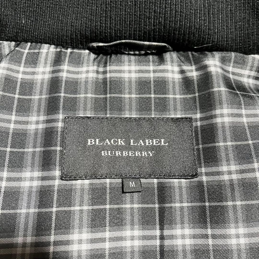 美品 バーバリーブラックレーベル フード付きレザーダウンベスト 2way M 美品 バーバリーブラックレーベル フード付きレザーダウンベスト 2way M