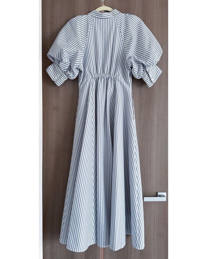 Volume Sleeve Stripe Dres Volume Sleeve Stripe Dres