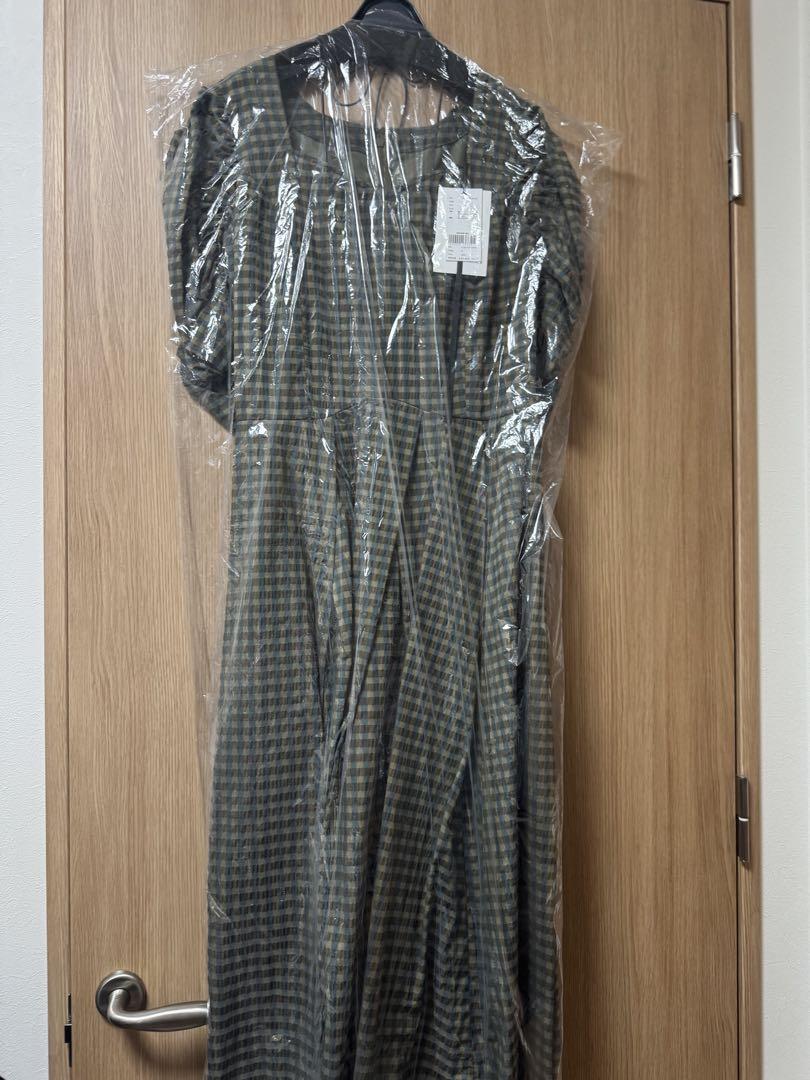 ワンピース ameri SEERSUCKER VOLUME HEM DRESS