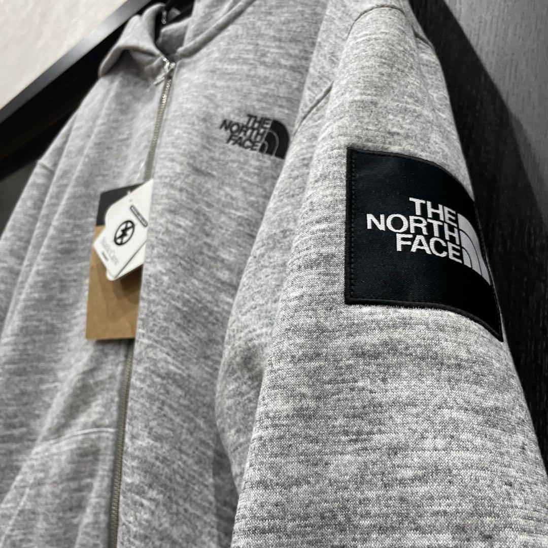 【未使用】NORTH FACE パーカー　スクエア　スウェット　裏起毛 トップス