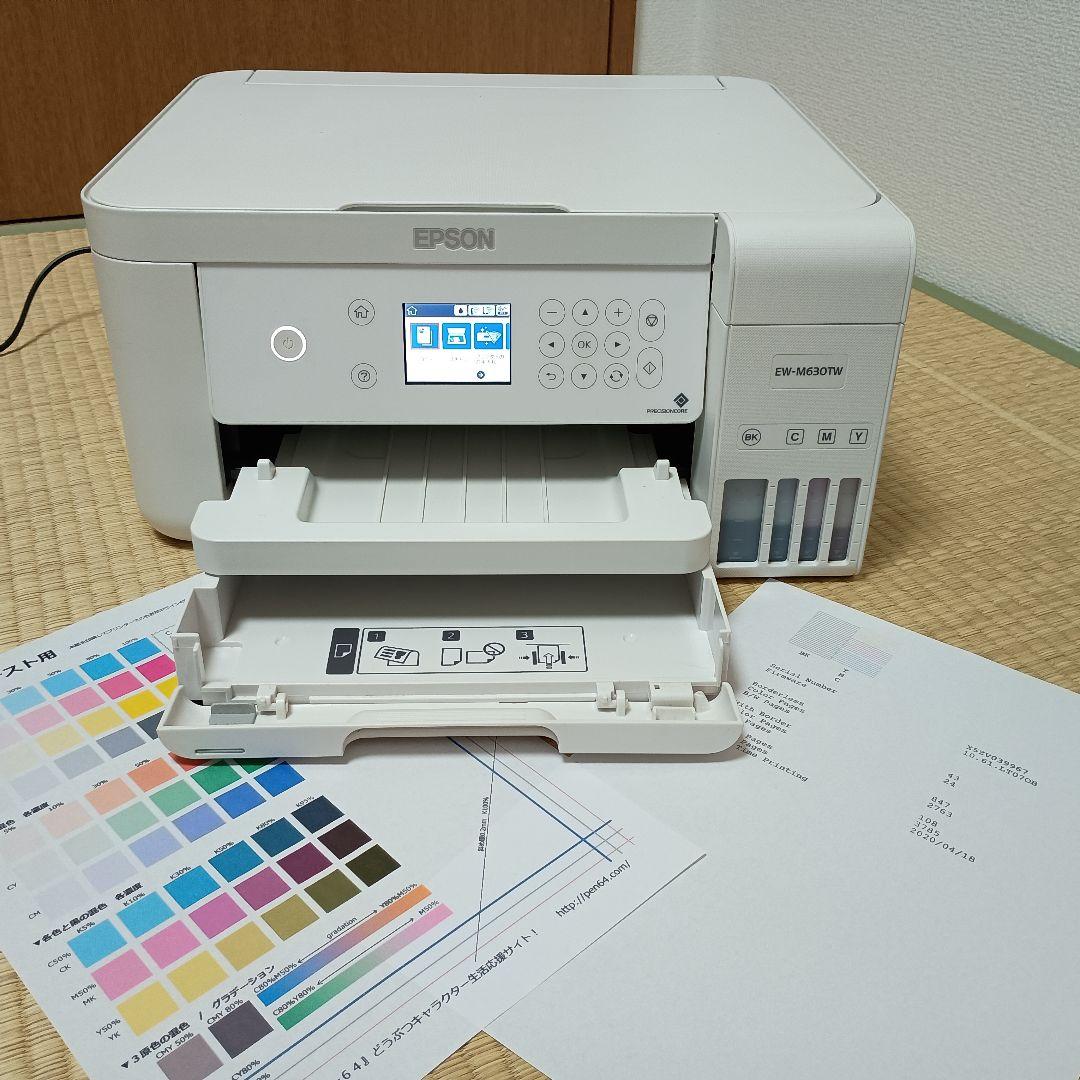 74 動作良好 約3800枚 エプソン エコタンクEW-M630TWEPSON