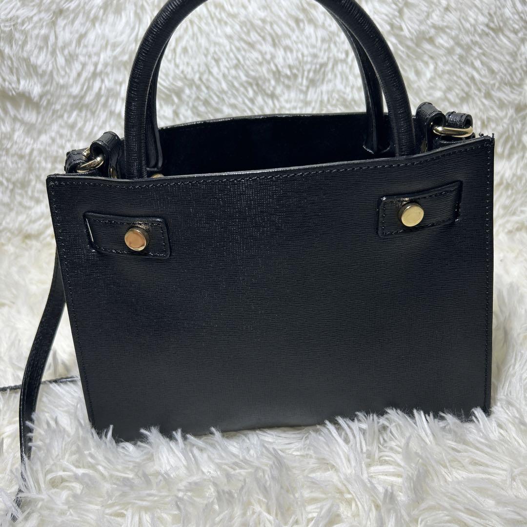 極美品】IACUCCI 2way ショルダーバッグ 金具 ブラック レザー