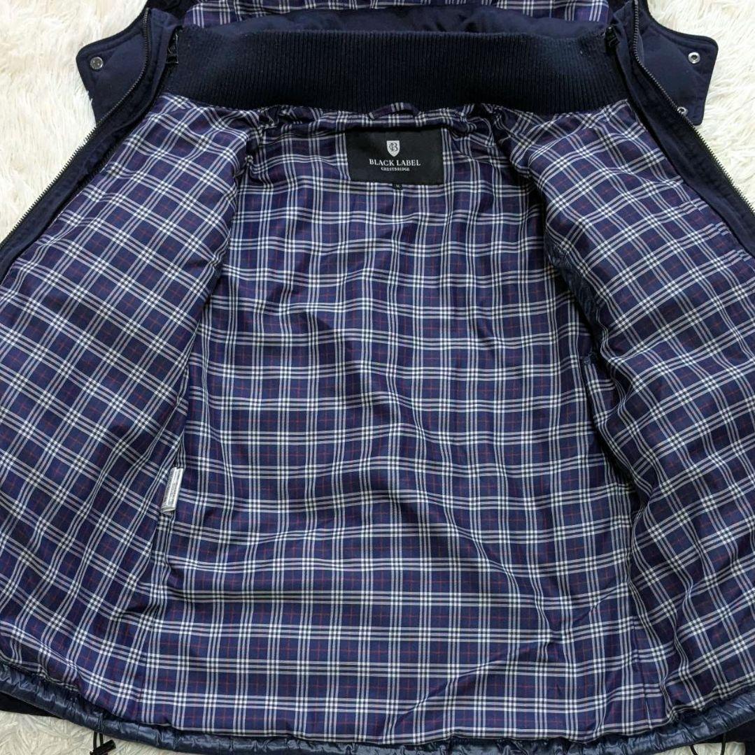 ブラックレーベルクレストブリッジ 3way チェック ダウンジャケット ライナー