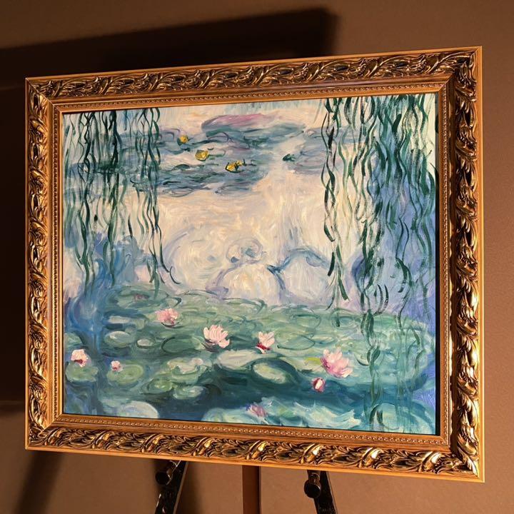 42%割引生まれのブランドで 手書き油絵 クロード・モネ 睡蓮と柳の枝 売れ筋オンライン 絵画 水彩画 風景画 「赤富士」 作 額付き F8サイズ shiro 絵画/タペストリ