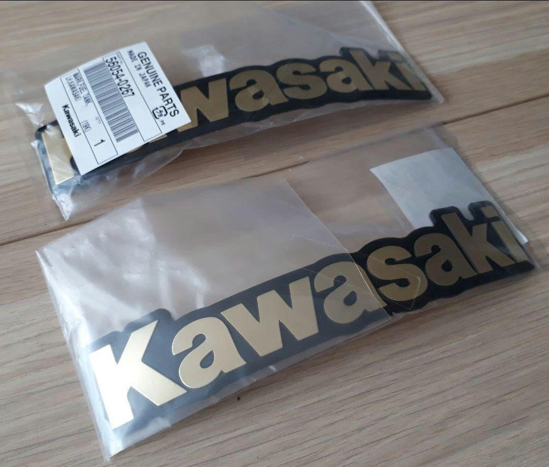 カワサキ　ゼファーχ　ゴールドエンブレム　タンクエンブレム　カワサキエンブレム