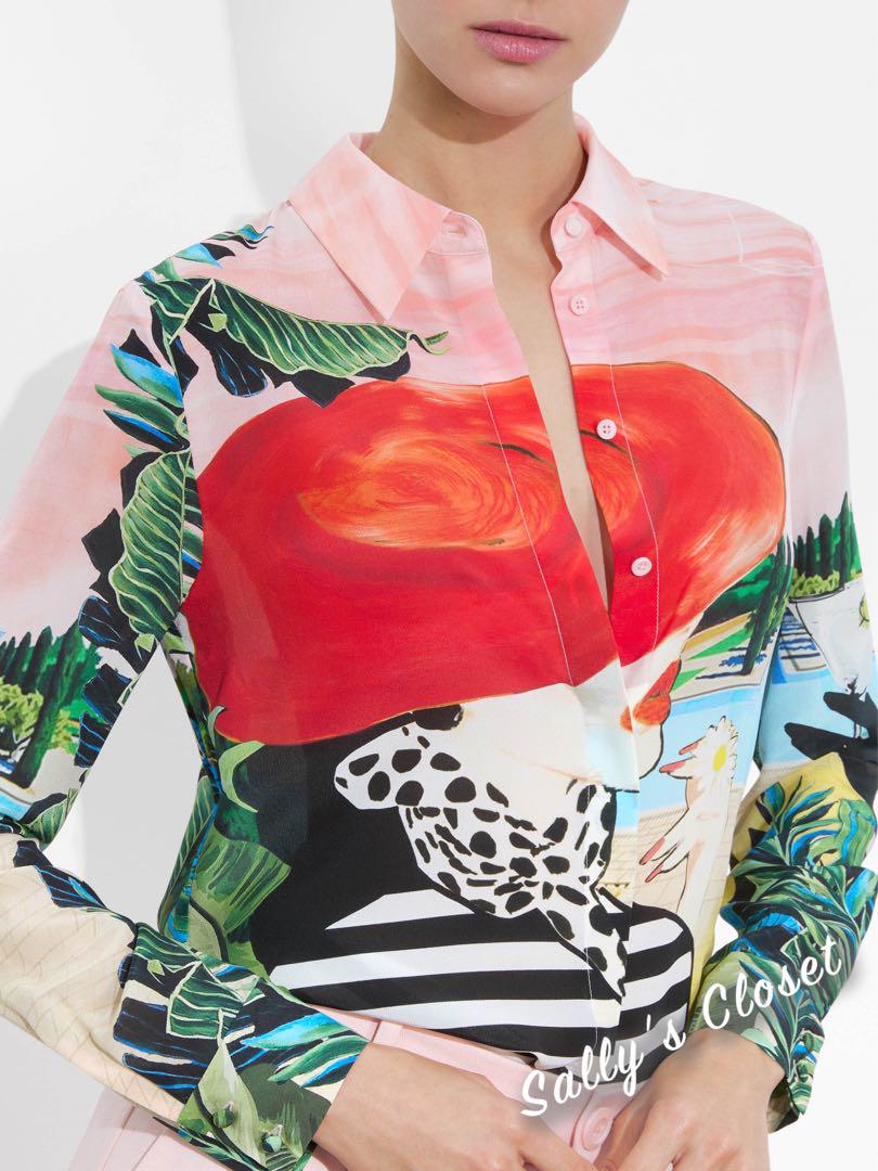 ❣️25新作 新品♡ Alice+Olivia プリント長袖ブラウス♡ 661