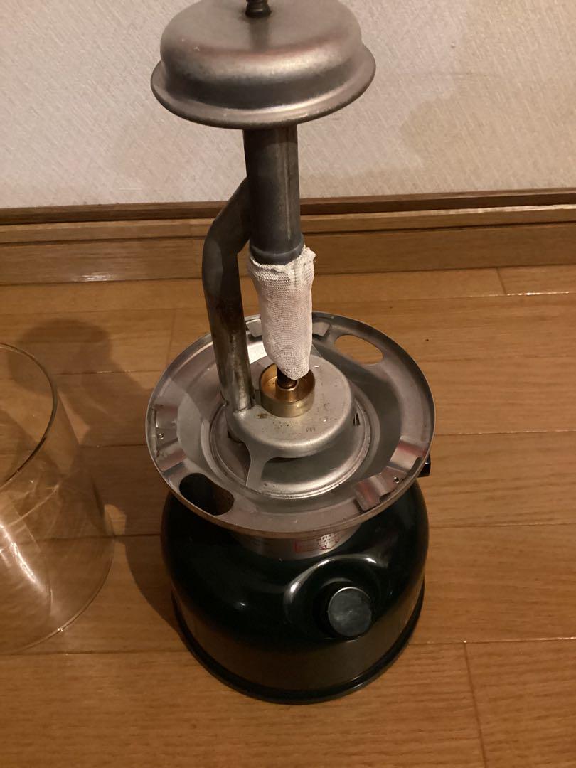 独創的 美品】 赤色もみの木ケース付き ケロシン化model290ランタン ライト・ランタン